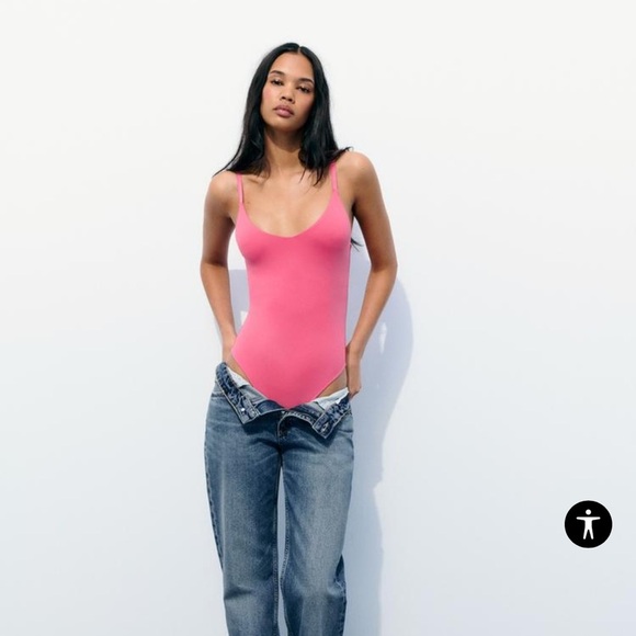 ZARA Polyamide Bodysuit - Picture 1 of 8